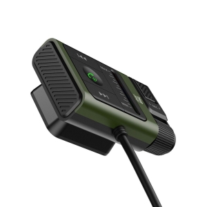 Transmitér FM Bluetooth (BS-BT46) 2v1 transmitér a equalizér, USB A, Jack 3,5mm, barva černá