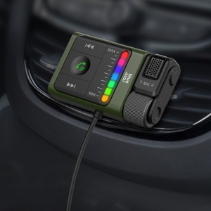 Transmitér FM Bluetooth (BS-BT64) 2v1 transmitér a equalizér, USB A, Jack 3,5mm, barva černá