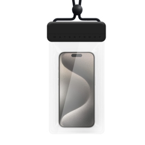 Pouzdro voděodolné (Typ3), IPX8, zámek plastový, barva černá/transparent