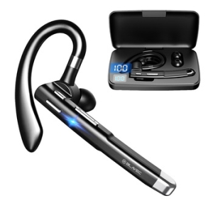 Bluetooth headset Blavec Discover 55 + power bank, barva černá