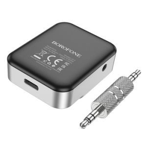 Transmiter FM Bluetooth Borofone BC52, Jack 3,5mm, barva stříbrná