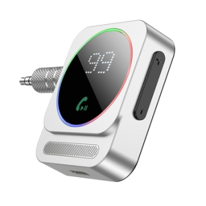 Transmiter FM Bluetooth Borofone BC52, Jack 3,5mm, barva stříbrná