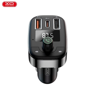 Transmitér FM Bluetooth XO (BCC06) 2X USB, 1x USB Typ C, QC 25W, PD25W, AUX, MP3, barva černá