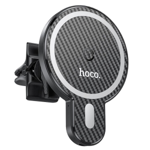 Držák do auta HOCO CA85 indukce 15W, magsafe, do mřížky ventilátoru, barva černá
