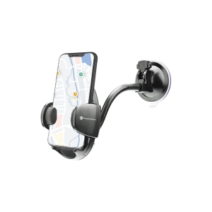 Držák do auta Forcell Oval 17, mřížka ventilátoru, čelní sklo, černá