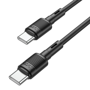 Datový kabel HOCO X83 USB C na USB C, QC 3.0 PD 60W,  délka 1m, barva černá