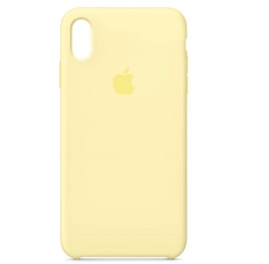 Silicone Case iPhone X, XS mellow yellow (blistr)