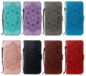 Mandala Book iPhone 15, hnědá
