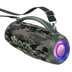 Maxi reproduktor BlueTooth HOCO HA4 (RGB led osvětlení, bluetooth, FM, TF, USB, AUX) barva camo
