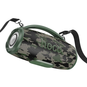 Maxi reproduktor BlueTooth HOCO HA4 (RGB led osvětlení, bluetooth, FM, TF, USB, AUX) barva camo
