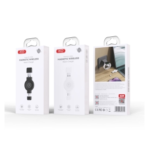 Indukční bezdrátová nabíječka XO-CX026, pro Apple a Galaxy Watch, USB A + USB C, 2,5W, QI, bílá