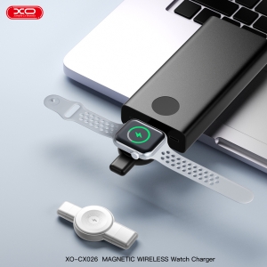 Indukční bezdrátová nabíječka XO-CX026, pro Apple a Galaxy Watch, USB A + USB C, 2,5W, QI, bílá