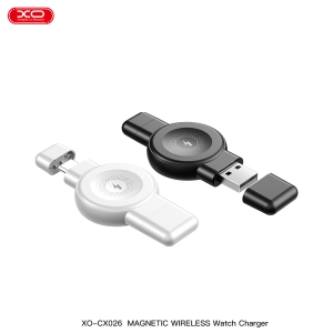 Indukční bezdrátová nabíječka XO-CX026, pro Apple a Galaxy Watch, USB A + USB C, 2,5W, QI, bílá