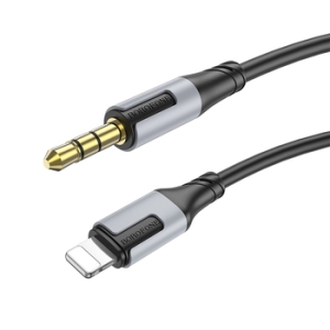 Kabel AUX (Borofone BL19) Lightning na Jack 3,5mm, 1m, barva černá
