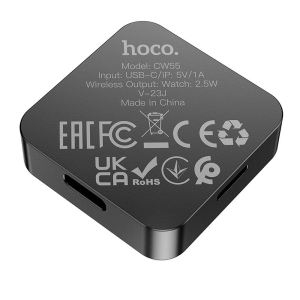 Indukční nabíječka HOCO CW55 kompatibilní s Apple Watch 2,5W, černá