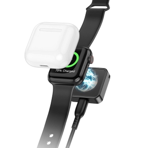 Indukční nabíječka HOCO CW55 kompatibilní s Apple Watch 2,5W, černá