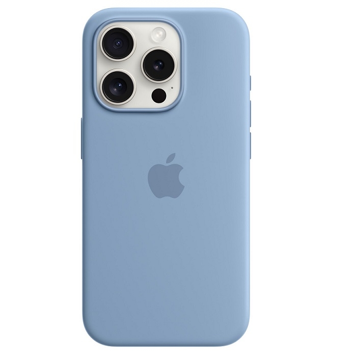 Silicone Case iPhone 15  PRO Winter Blue