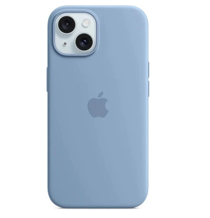 Silicone Case iPhone 15 Winter Blue