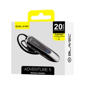 Bluetooth headset Blavec Adventure 5, barva černá