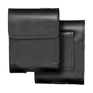 Pouzdro na opasek ROYAL, velikost V pro Samsung Flip 1,2,3,4, Hua. P50 Pocket, Motorola Razr 5G, pravá kůže, barva černá