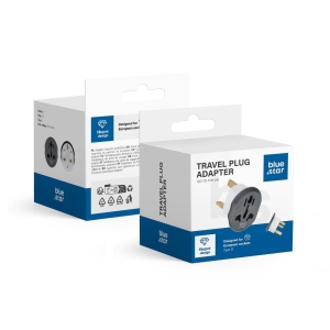 Cestovní adaptér Bluestar pro UK, 250V, 13A, bílá/grafit