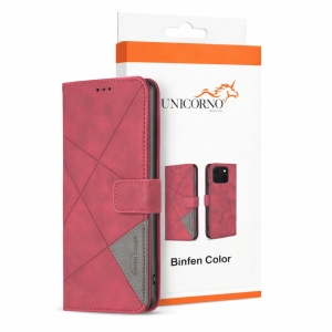 Pouzdro Book CaseMe Binfen iPhone 16 Plus, barva červená