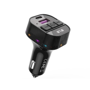 Transmitér FM Bluetooth XO (BCC17) 1x USB A 1x USB C, PD 30W, barva černá