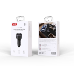 Transmitér FM Bluetooth XO (BCC17) 1x USB A 1x USB C, PD 30W, barva černá
