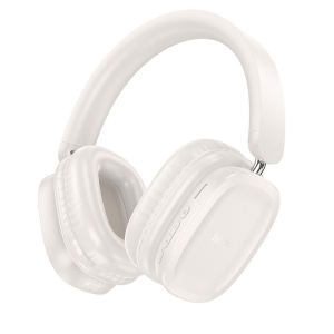 Sluchátka Hoco W51, Bluetooth 5.3, AUX, slot pro TF kartu, barva milky white