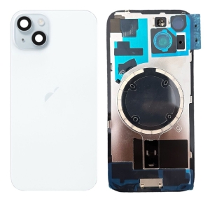 Kryt baterie iPhone 15 blue + metal clip + camera lens + magnet