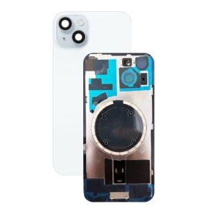 Kryt baterie iPhone 15 Plus blue + metal clip + camera lens + magnet