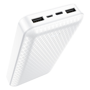 Externí baterie POWER BANK Borofone BJ3A Minimalist, 20000mAh, 2x USB A, barva bílá