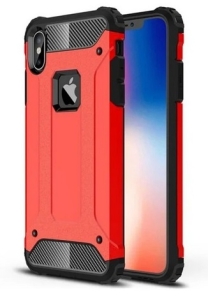 Pouzdro Armor Carbon iPhone X, XS barva červená