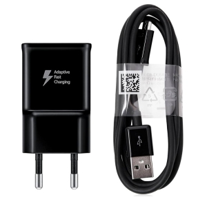 Nabíječ Samsung EP-TA20EBE + kabel ECB-DU5ABE - micro USB 2A 15W (BULK) black