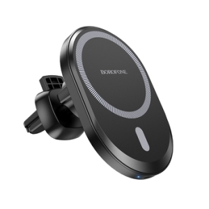 Držák do auta BOROFONE BH201 do mřížky ventilátoru, indukce 7,5W, černá