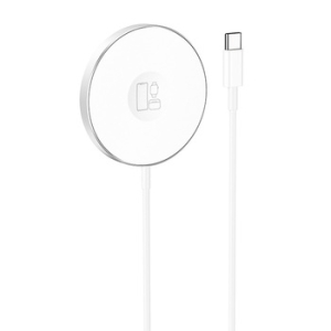 Indukční nabíječka Borofone (BQ18) 3v1, Magsafe, 15W, barva bílá