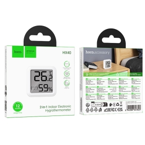 Hodiny HOCO HX40, s meteostanicí, barva bílá