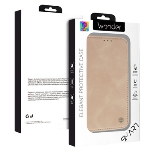 Pouzdro Book Wonder Smart Samsung A166 Galaxy A16 5G, blistr, barva cappuccino