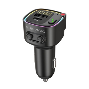 Transmitér FM Bluetooth Blavec (TR-02), 1x USB, 1x Typ C, 30W, barva černá