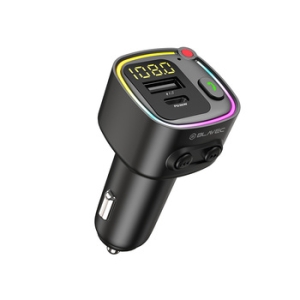 Transmitér FM Bluetooth Blavec (TR-02), 1x USB, 1x Typ C, 30W, barva černá