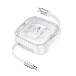 Datový kabel 3v1 HOCO U140 USB A na USB C, Micro USB, Ligtning, délka 0,95m, barva bílá