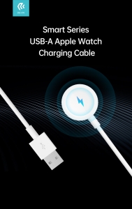Indukční nabíječka Devia pro Apple Watch, USB A, 5W, barva bílá