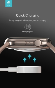 Indukční nabíječka Devia pro Apple Watch, USB A, 5W, barva bílá