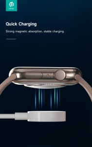 Indukční nabíječka Devia pro Apple Watch, USB C, 5W, barva bílá