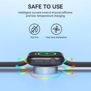 Indukční nabíječka BWOO WL-18 pro Apple Watch, USB C, 5W, barva bílá