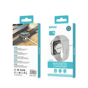 Indukční nabíječka BWOO WL-18 pro Apple Watch, USB C, 5W, barva bílá