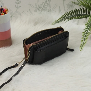 Casual bag s peněženkou, univerzální pouzdro, barva černá