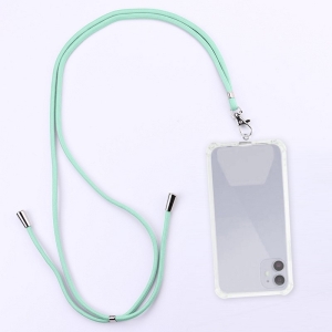 Šňůrka na mobil s držákem pro pouzdra, šířka 0,5cm, barva mint