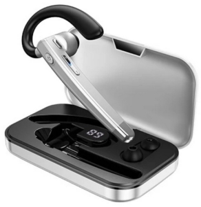 Bluetooth headset HOCO DES48, barva stříbrná