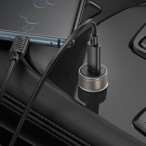 CL adaptér HOCO Z57,1x USB C, kabel USB C na USB C, barva černá